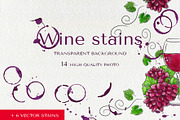 Real wine stains set