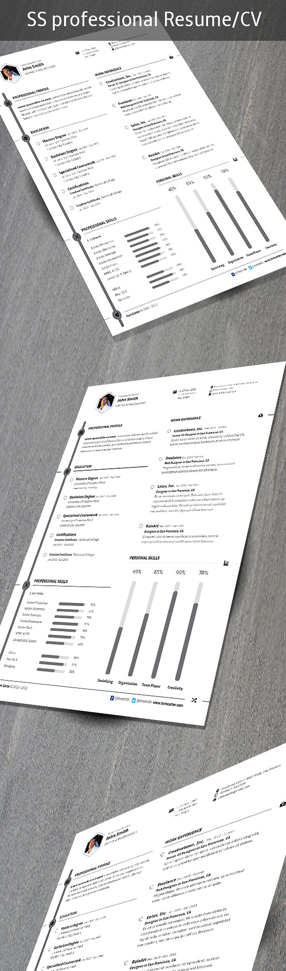 SS Professional resume in Resume Templates - product preview 1