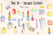 30+ Make up Cosmetics Watercolor Kit