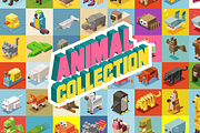 Animals Isometric collection