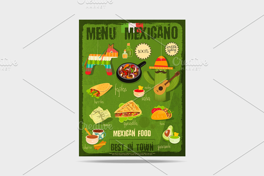 Mexican Food Menu in Illustrations - product preview 8