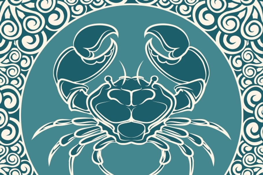Crab logo template