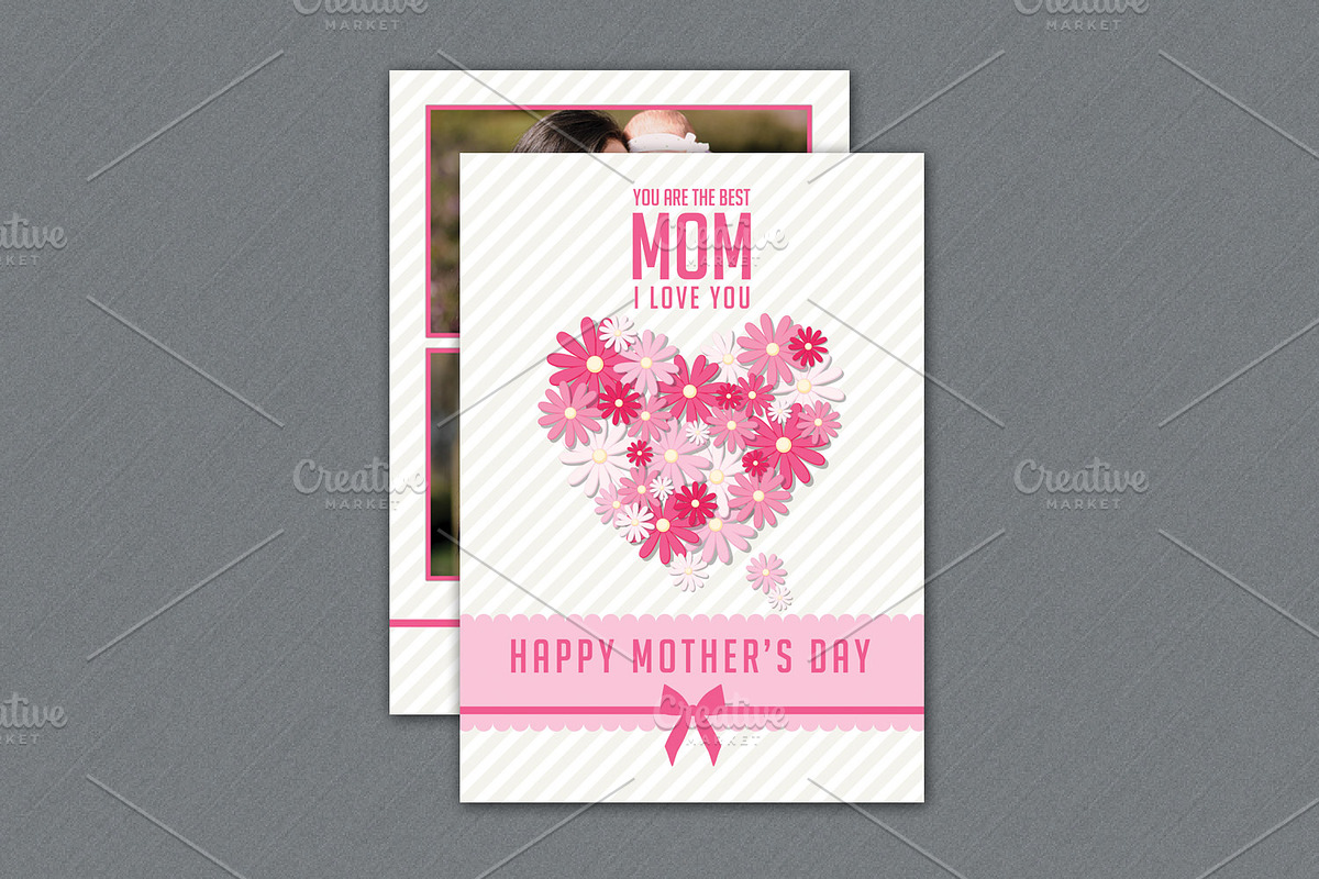 Happy Mother's Day Card - V254 in Card Templates - product preview 8