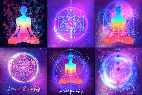 Sacred Mantra: 12 vectors set in Illustrations - product preview 1