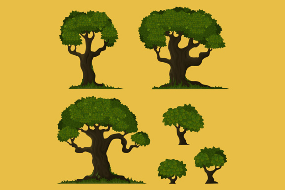 Tree vector set in Objects - product preview 8