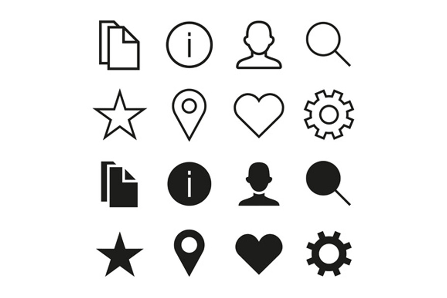 ios style icons set in Graphics - product preview 8