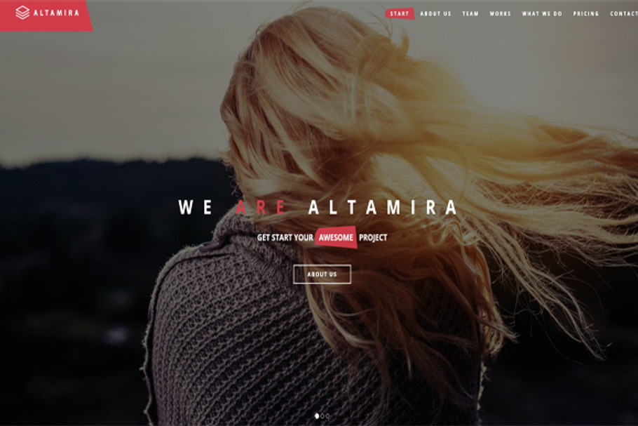 Altamira - One Page HTML Template