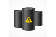 Oil Barrel Drums. Vector