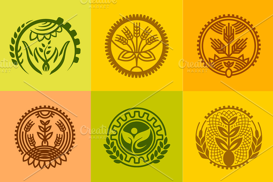 Agriculture design symbol elements in Illustrations - product preview 8