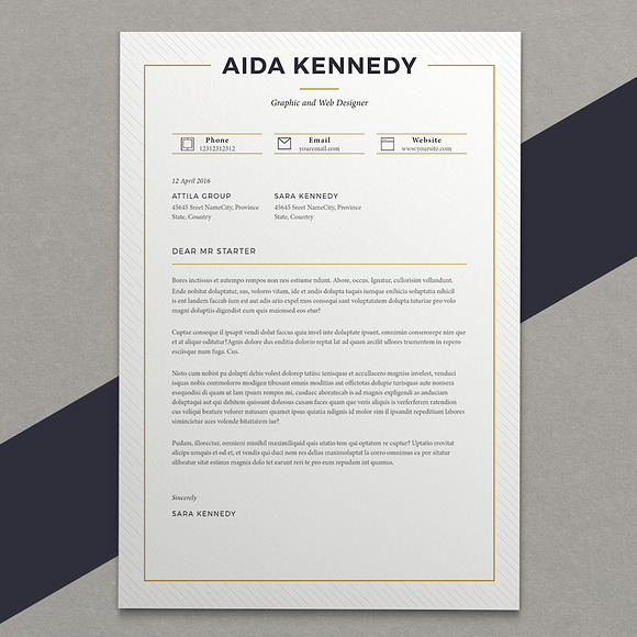 Resume Aida ( 2 pages ) in Resume Templates - product preview 4