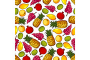 Fresh fruits pattern
