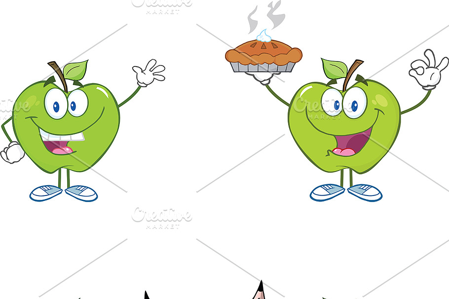 Green Apples Collection - 1 in Illustrations - product preview 8