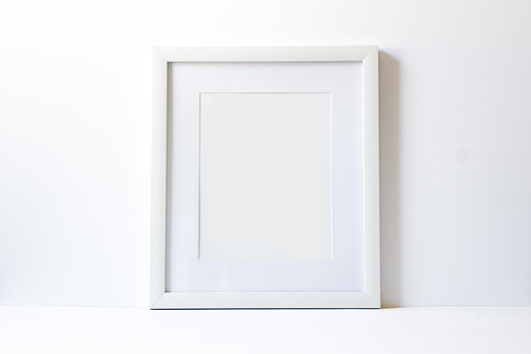 Styled Stock Photo-White Frame