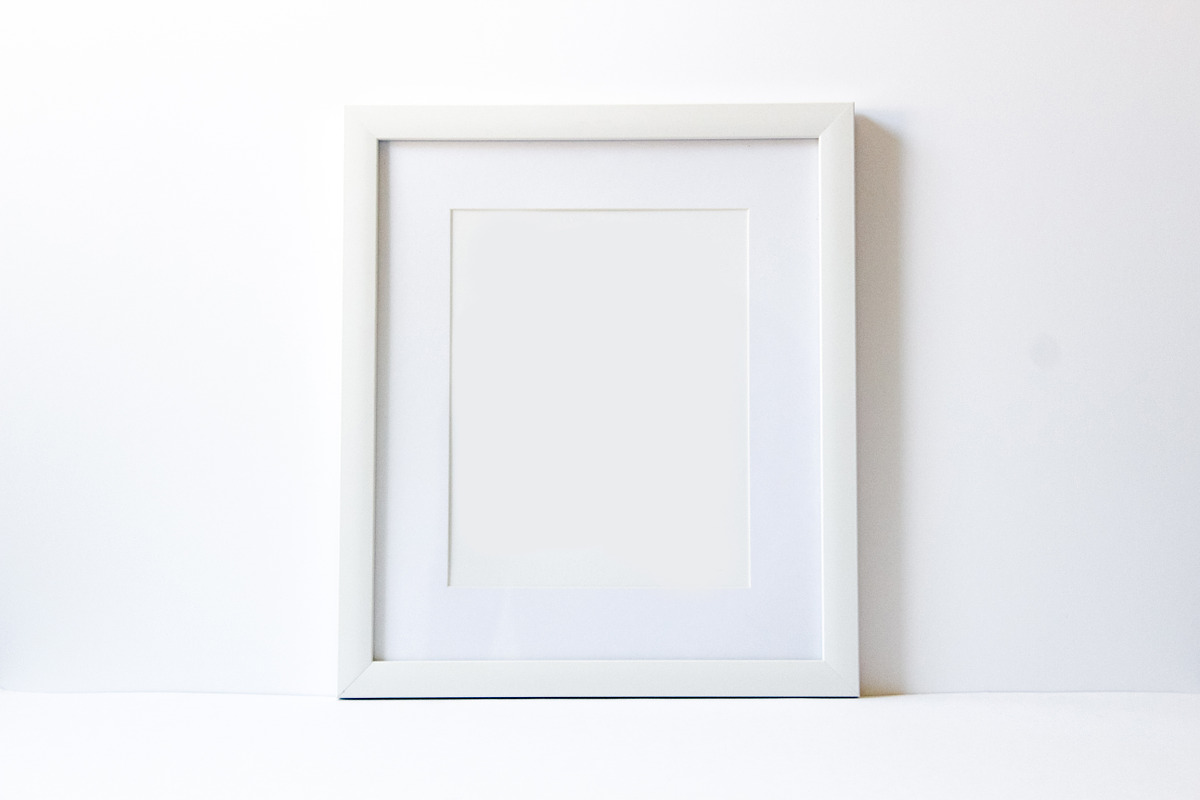 Styled Stock Photo-White Frame in Print Mockups - product preview 8