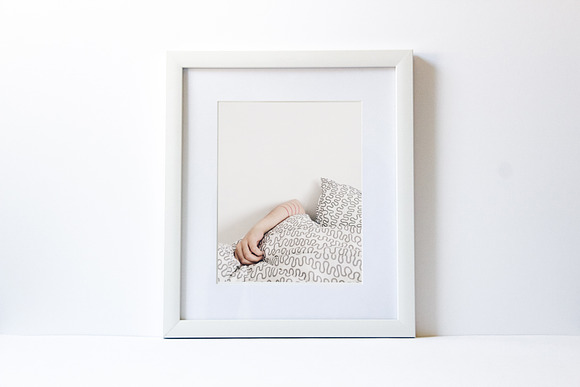 Styled Stock Photo-White Frame in Print Mockups - product preview 2