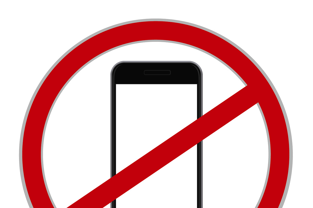 No cellphone sign in Illustrations - product preview 8
