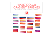 Gradient Watercolor Brushes