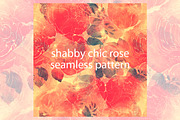 shabby chic rose. seamless pattern