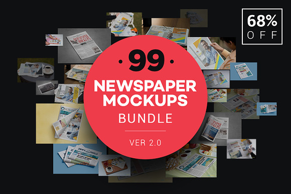 Newspaper Advert. Mockups Bundle in Mockup Templates - product preview 7