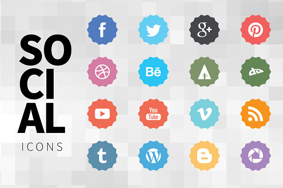 Nice Social Icons in Graphics - product preview 1
