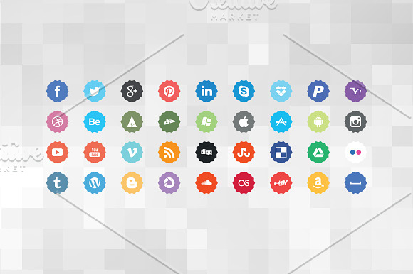 Nice Social Icons in Graphics - product preview 2
