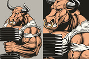Ferocious strong bull