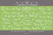 Cantoni DIY Wedding Font