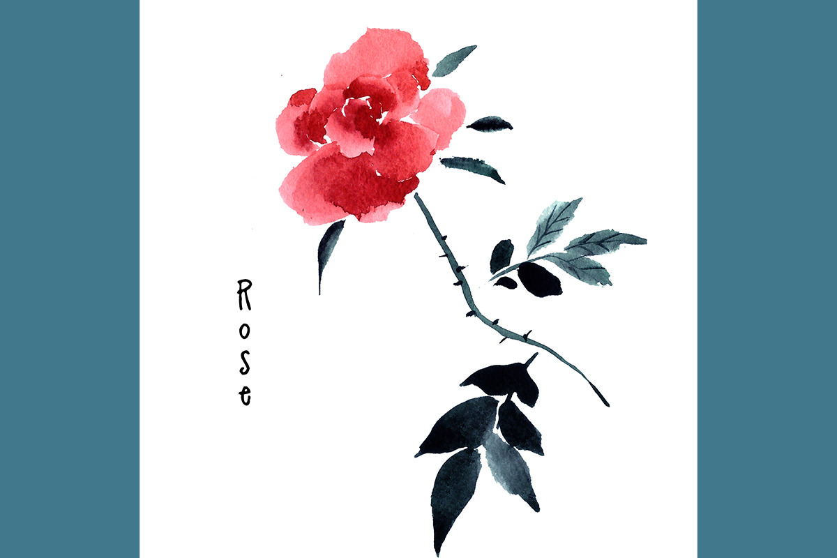 №125 Flower Roses in Illustrations - product preview 8