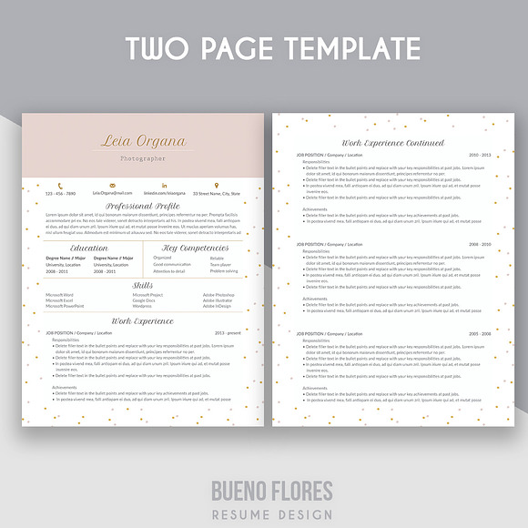 Resume Template "Leia Organa" in Resume Templates - product preview 1
