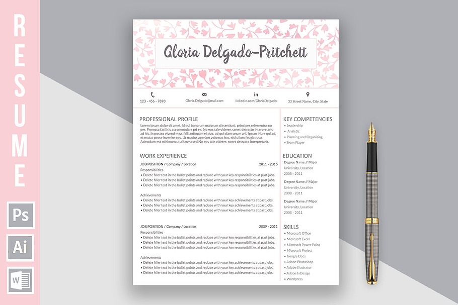 Resume "Gloria Delgado-Pritchett" p in Resume Templates - product preview 8