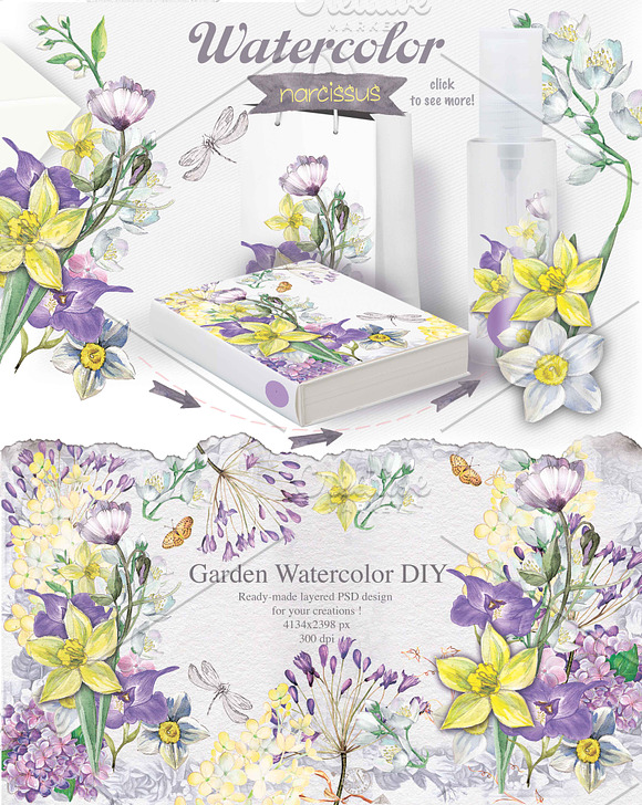 BEST SPRING FLOWERS in Illustrations - product preview 4