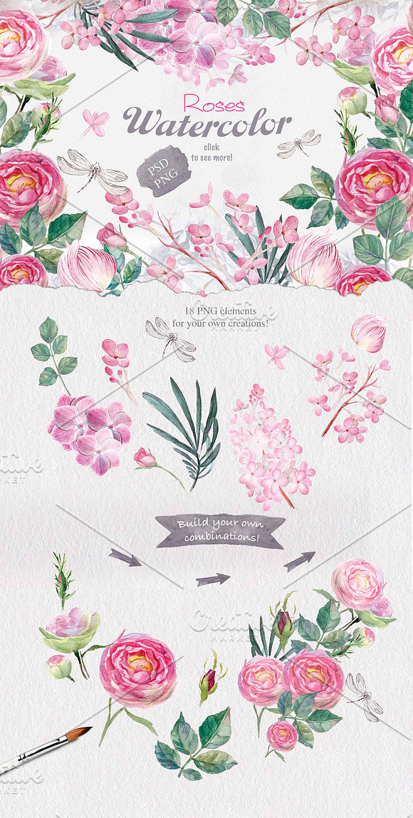 BEST SPRING FLOWERS in Illustrations - product preview 9