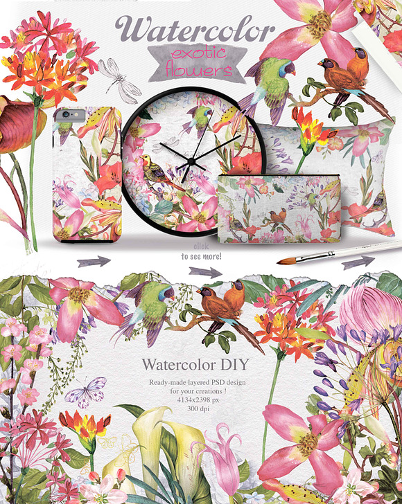BEST SPRING FLOWERS in Illustrations - product preview 11