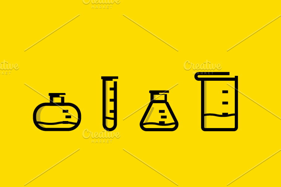 laboratory icon set in Graphics - product preview 8