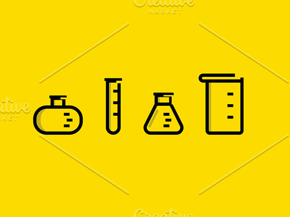 laboratory icon set in Graphics - product preview 1