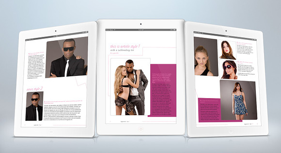 iPad Fashion Magazine Template in Templates - product preview 1