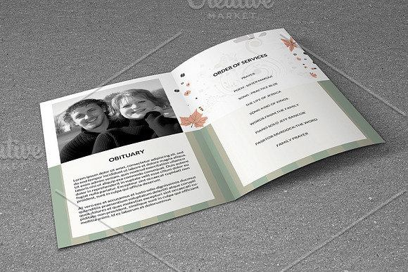 Funeral Program Template-V474 in Brochure Templates - product preview 2