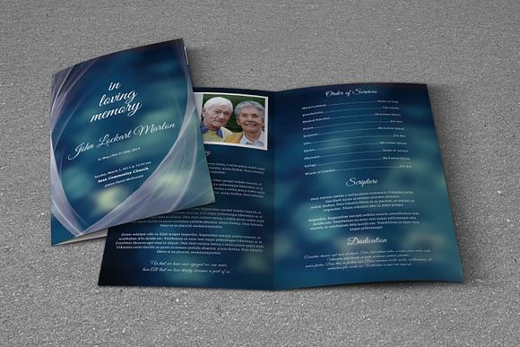 Funeral Program Template-T476 in Brochure Templates - product preview 1