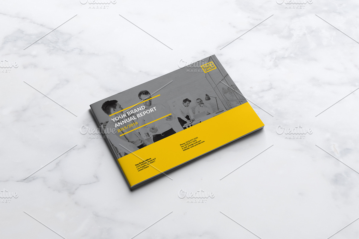Project Landscape Annual Report in Brochure Templates - product preview 8