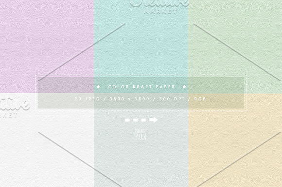 20 Color Kraft Papers in Textures - product preview 1