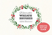 NEW! Wreath Brushes for Illustrator