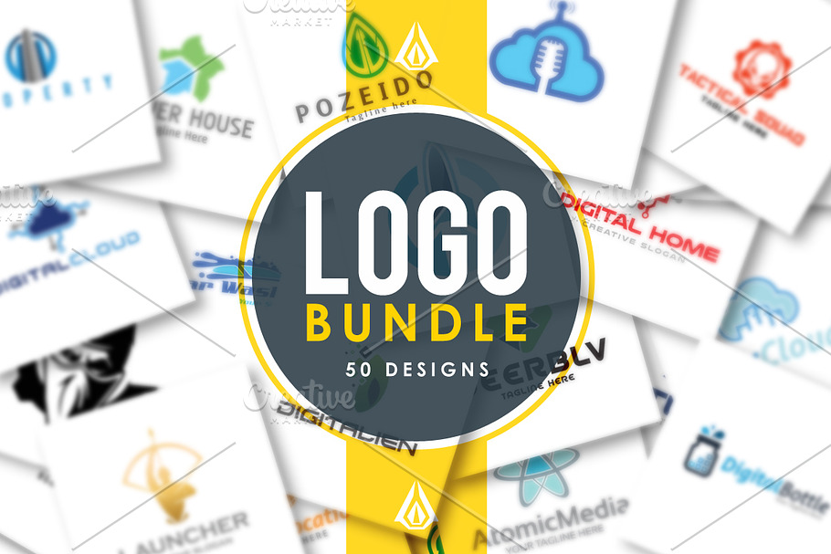 Logo Bundle (50 designs) in Logo Templates - product preview 8