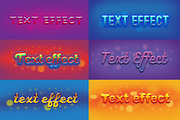6 simple text effects set