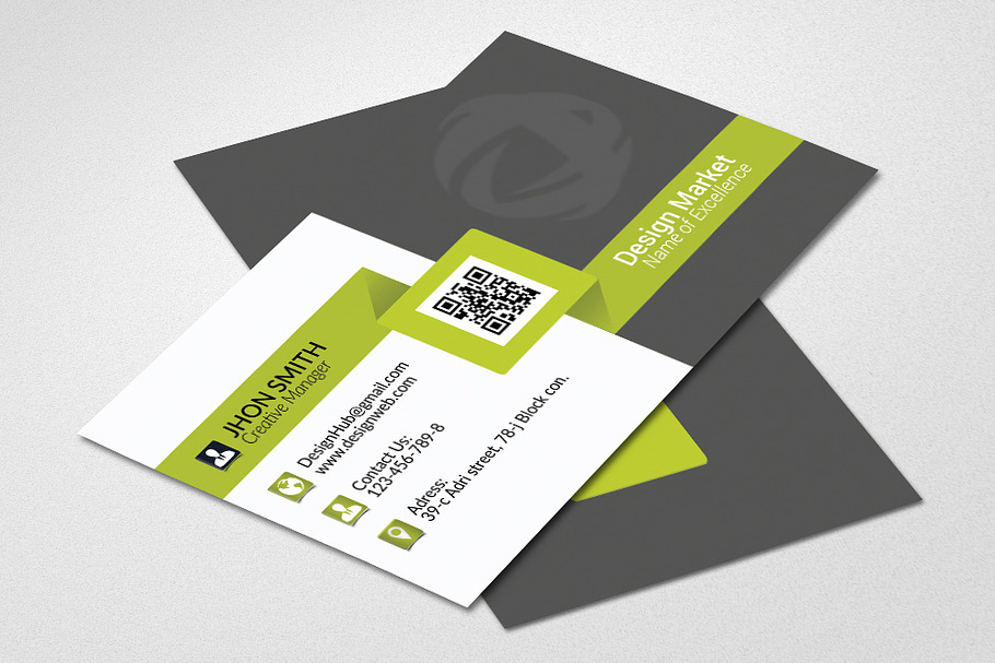 Creative vectored Business Card  in Card Templates - product preview 8
