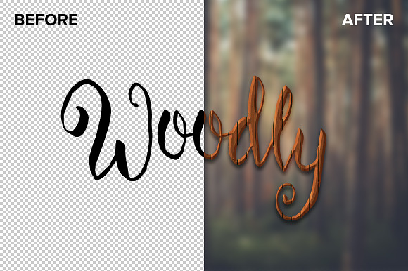 Wood Styles Bundle for Photoshop in Photoshop Layer Styles - product preview 2