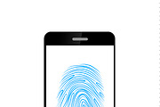 Smartphone with Imprint of the thumb