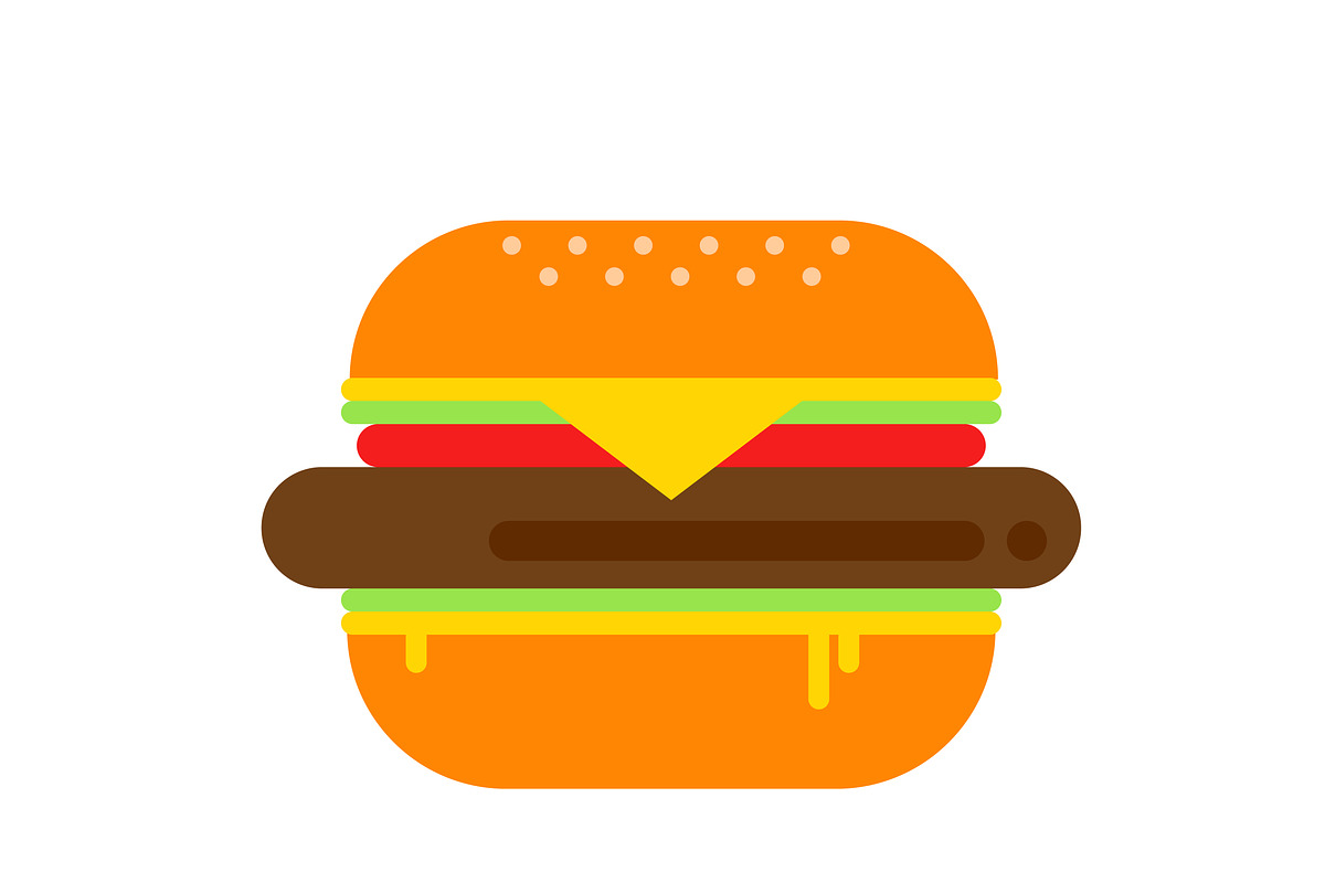Traditional American burger in Objects - product preview 8