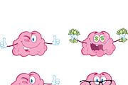 Brain Cartoon Mascot Collection - 8