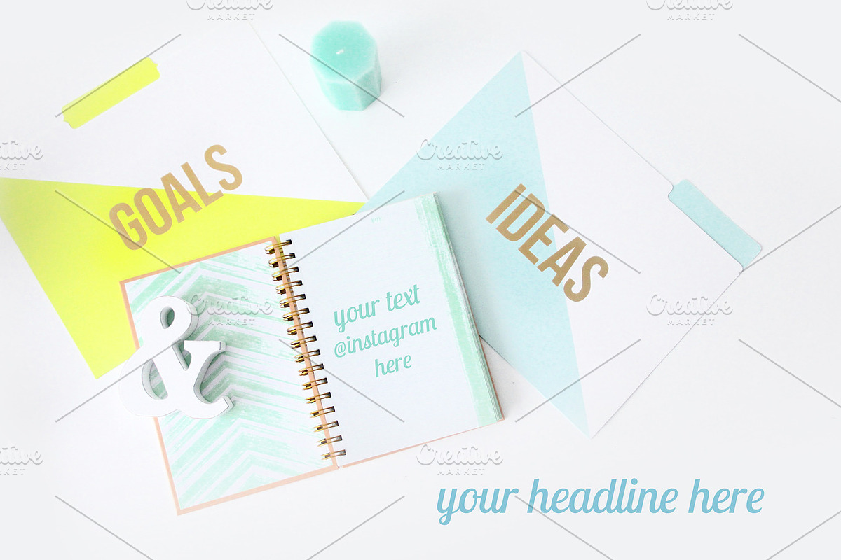 Styled Desktop Photo Bloggers Biz in Product Mockups - product preview 8