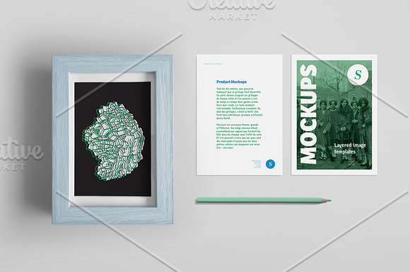 Flyer mockups set [A6] in Print Mockups - product preview 3